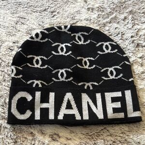 Inspired Black and White Logo Beanie